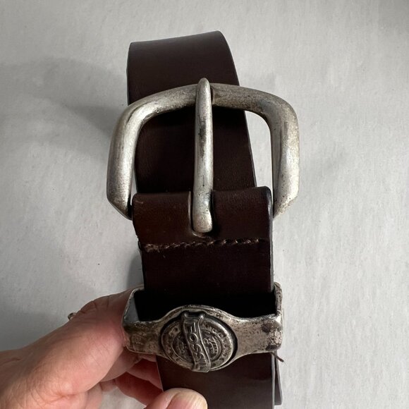 Fossil Mens Italian Leather Belt Size 40 - Picture 2 of 7